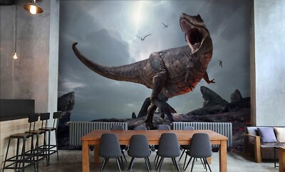 3D Cloud Dinosaur ZHUA7743 Wallpaper Wall Murals Removable Self-adhesive Ann 24
