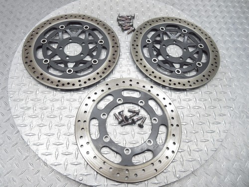 2004 04-05 Suzuki VZ1600 Marauder delantero izquierdo derecho trasero freno rotor pernos de disco - Imagen 7 de 9