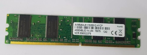 10 Pcs NCR AVM6464U51C5266K2-HYCP 512MB PC2100 266MHz CL2.5 184 Pin RAM - Photo 3/4
