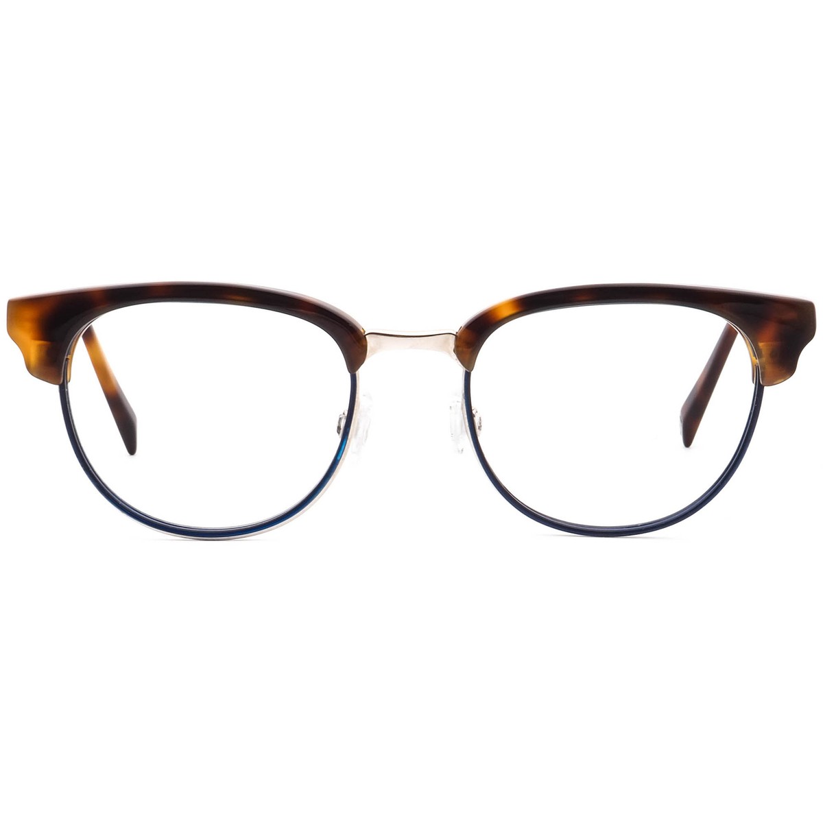 Warby Parker Eyeglasses Webster 4225 Tortoise/Blue/Silver Square