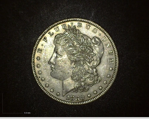 1880 Morgan Silver One Dollar $1.00 - Very Nice Coin AU - (#2)