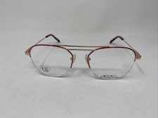 BOURGEOIS EYEWEAR CH8702 C17B GOLD RED 51/18/135 FLEX HINGE EYEGLASSES XV21