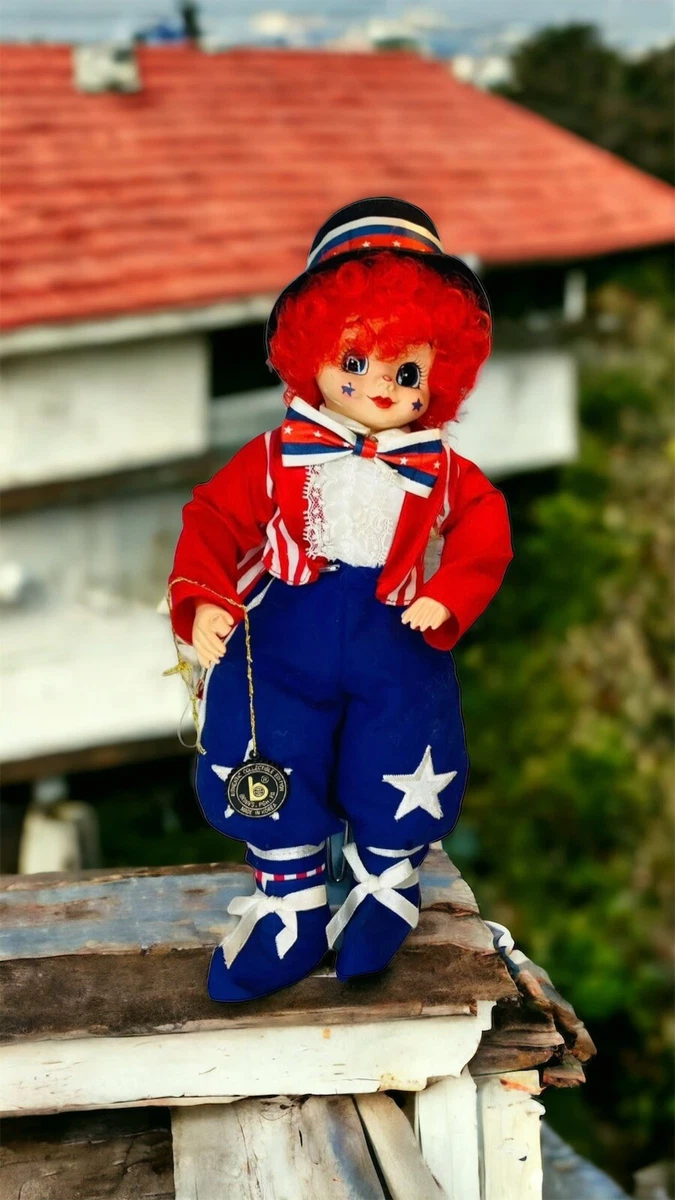 BRINN'S 1988 LImited Ed July Calendar Clown With Stand July 4TH USA  Patriotic | eBay