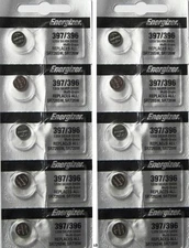 ENERGIZER 397/396 SR726SW SR726W (10 piece) WATCH BATTERY NEW Authorize Seller