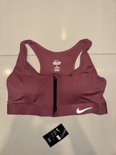 NIKE PRO COMBAT DRI-FIT FRONT ZIP SPORTS BRA WOMENS SIZE XXL
