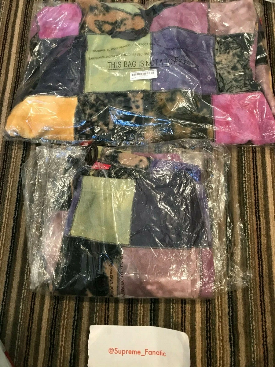 Supreme patchwork tie dye hooded sweatshirt tie dye cheap