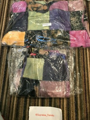 DSWT SUPREME SS19 PATCHWORK TIE DYE HOODED SWEATSHIRT MULTI Size