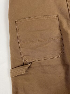 CARHARTT WIP BIB OVERALL HAMILTON BROWN RINSED 34X32 NWT | eBay