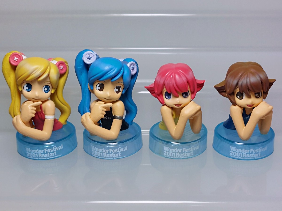 Wonder Festival 2001 Reset-chan & Wonda-chan Bottle Cap Figure