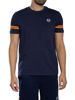 Sergio Tacchini Herren Grello Crew T-Shirt, Blau
