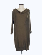Michael Michael Kors Sweater Dress Women's Size Small Brown/Zipper