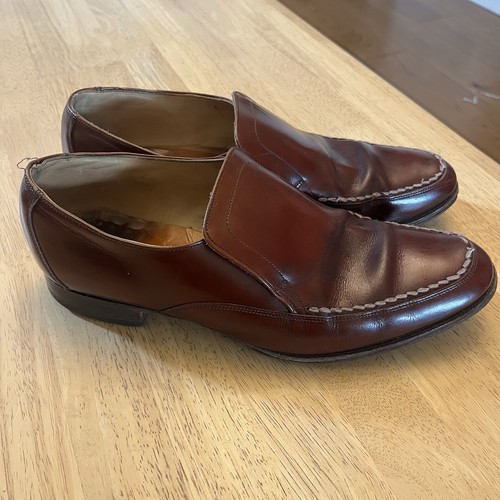 Loake, Loake scarpe formali slip on vintage in pelle taglia UK 9