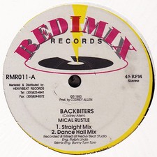 Mical Rustle, Backbiters, (12"), NM or M-, 4045245805