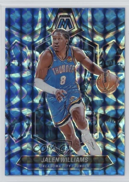 2023-24 Panini Mosaic Reactive Blue Mosaic Prizm Jalen Williams #41 1gv4