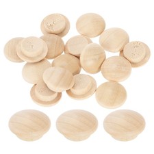120Pcs Wood Button Plugs, 12mm / 0.47" Hardwood Screw Hole Plug for Furniture