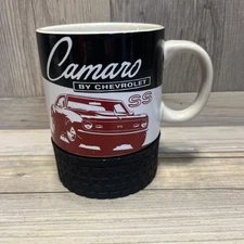 Camaro SS Open Road Rubber Tire Coaster Bottom Coffee-Tea Mug/Cup, GM Official