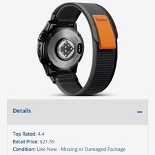 QuickFit 22mm 26mm Woven Nylon Band For Garmin Fenix E 8 47mm 51mm 7 7X 6 6X 5 5