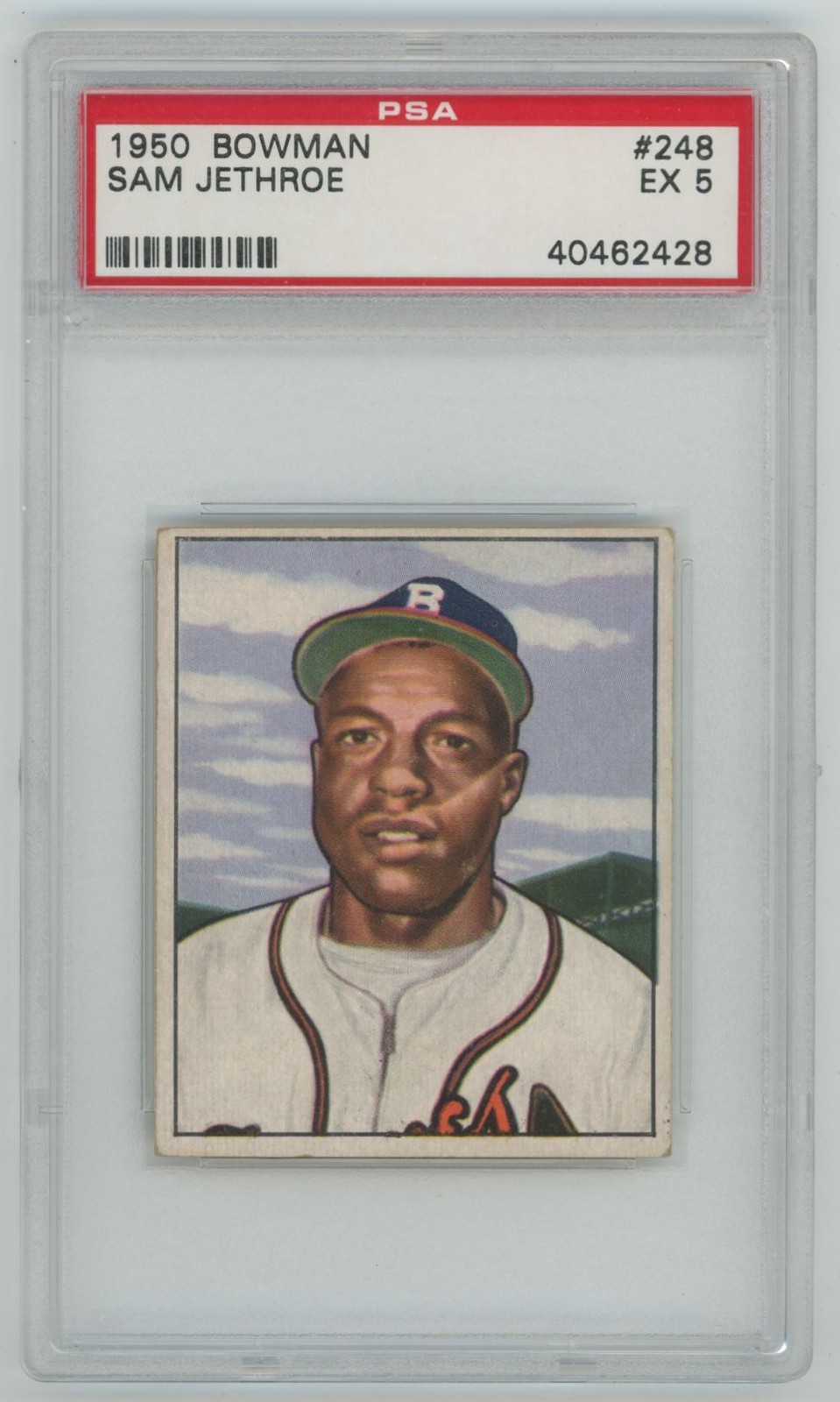 Sam Jethroe 1950 Bowman PSA 5 #248 Boston Braves