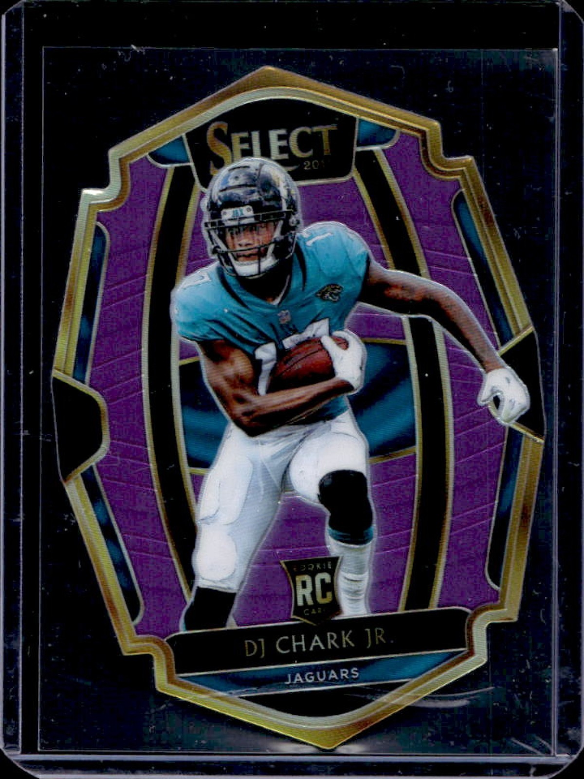 2018 Select DJ Chark Jr. RC Purple Prizm Die Cut Premier #39/75 Jaguars