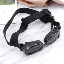 Set of Dog Glasses Black Reusable Uv Shield with Adjustable Head Strap