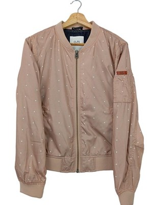 Q/S Bomberjacke Damen Jacke Gr. DE 40 wollweiß Casual-Look