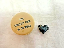 SMALLEST COCK IN THE WORLD Gag Gift Vintage 1940s Magic Shop Novelty