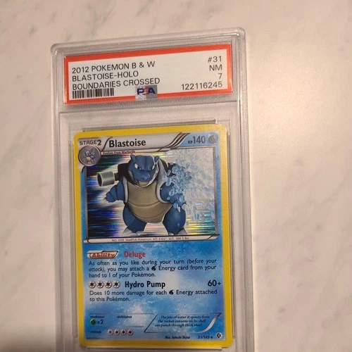 Pokémon TCG Blastoise Holo Card Boundaries Crossed 2012 #31/149 PSA 7 Near Mint