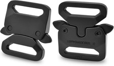 1" Paracord Bracelet Buckle Clip, 2 PCS Metal Paracord Clasps for Paracord Brace