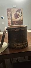 Wood Firkin, Original Paint, Primitive,Antique Farmhouse Sugar Bucket
