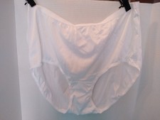 Panties Size 10 100 Nylon Grannie Sissy Silky White