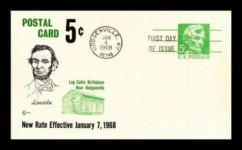 DR JIM STAMPS US FIRST DAY CARD ABRAHAM LINCOLN 5C COVER CRAFT CACHET