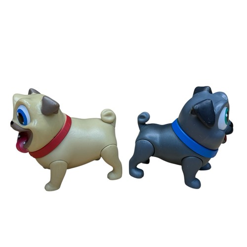 "Figura de acción Disney Junior cachorro perro amigos rollo y bingo 2,5"" juguetes adornos para pasteles" - Imagen 5 de 6