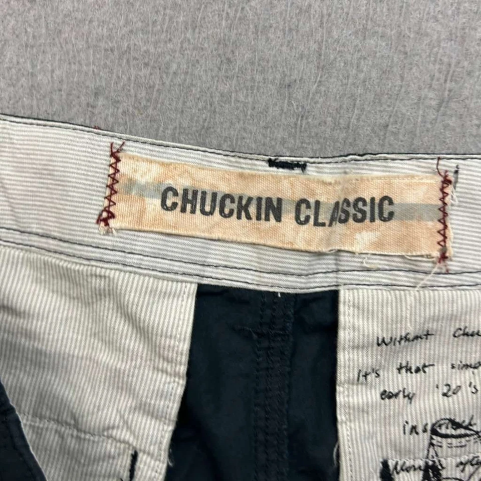 Pantalones Cortos Converse X John Varvatos Para Hombres 36 Azul Chuckin Clásico Chino Dobladillo Crudo Nuevos con Etiquetas Foto 3 de 4