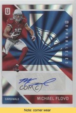 2016 Panini Unparalleled Blue Auto /99 Michael Floyd #52 Auto READ 0b5