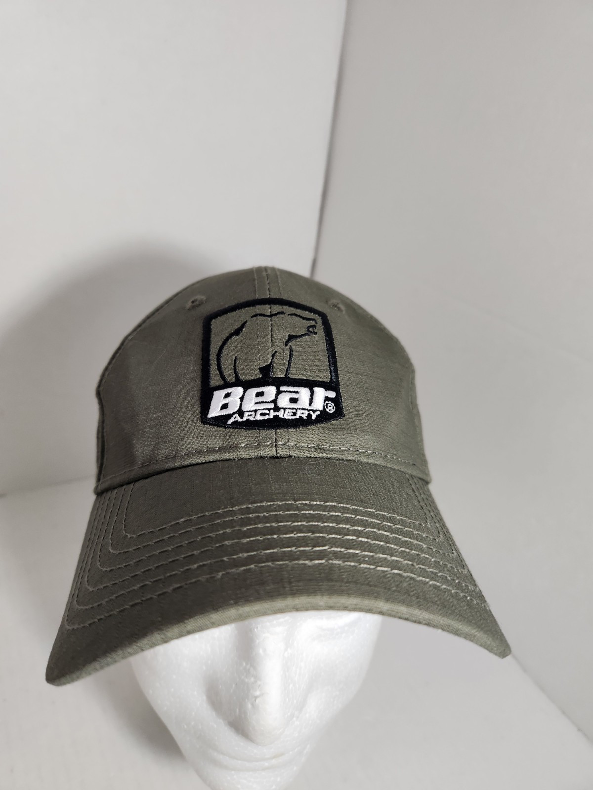 Bear Archery Adjustable Embroidered Cap - Green Kodiak Polar Grizzly Hat