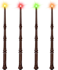 Light Up Magic Wands with Sound  Color - 4PCS Wizard Toy Set for Kids