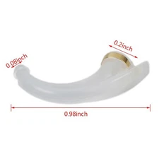 2Pcs Earmold Model Hook Anti-howling Elbow Tubing Connector for Ear Hearing AiAL