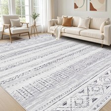 5x7 Area Rug Living Room Washable Boho Rugs with Non Slip Backing Large Soft ...