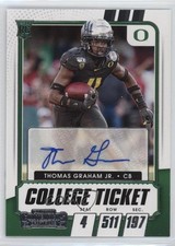 2021 Panini Contenders Draft Picks College Ticket Thomas Graham Jr #298 Auto mm8