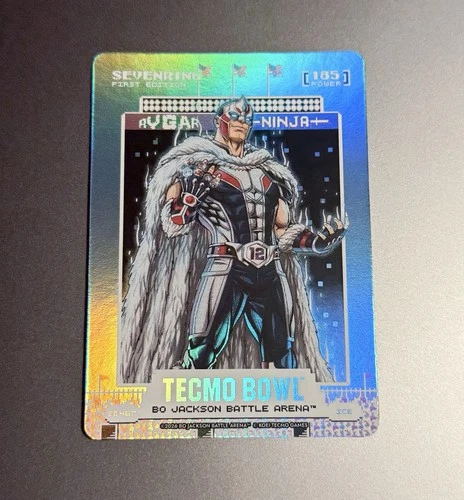 Bo Jackson Battle Arena Tecmo SEVENRING ICE Scoreboard Battlefoil Tom Brady SP