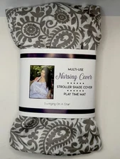 Multi Use Cover Nursing, Scarf Stroller Shade Cover Or Play Time Mat