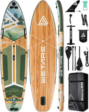 11'6"X35" Inflatable Paddle Board, 450Lbs Extra Wide Stand up Sup Board for Adul