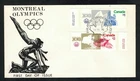 Canada #687-88, 1976 Olympic Sites High Values, Unknown cachet FDC, VF