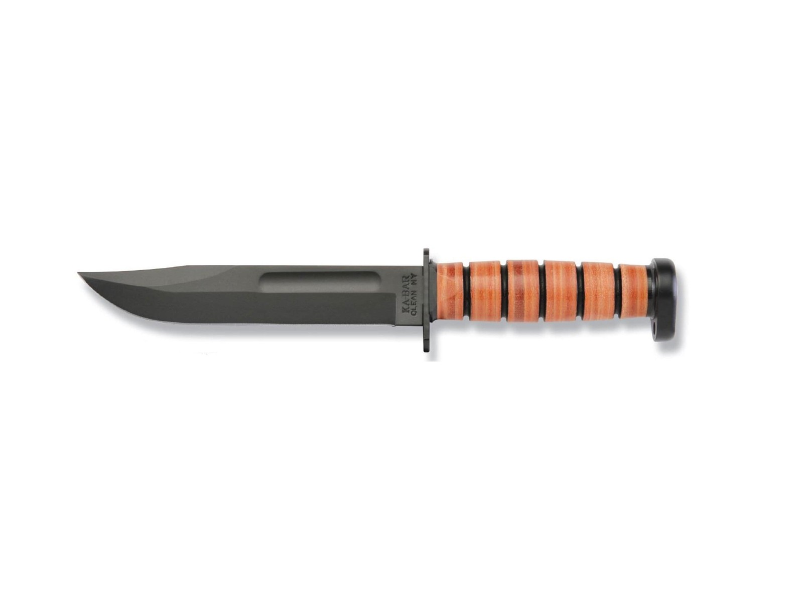 Fixed Blade Knife 7" Clip Point 1095 Cro-van ...