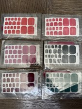 Paquete de 6 uñas sólidas a presión, pegadas, nuevas viene con relleno de uñas
