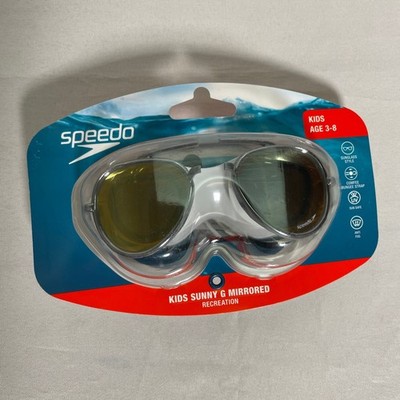 Speedo Kids Sunny & Mirrored Recreation Goggles Sunglass Style Age 3-8 NEW