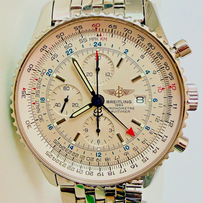 Breitling Navitimer A24322, GMT 46 - Excellent!!!!! - Box and Card Included