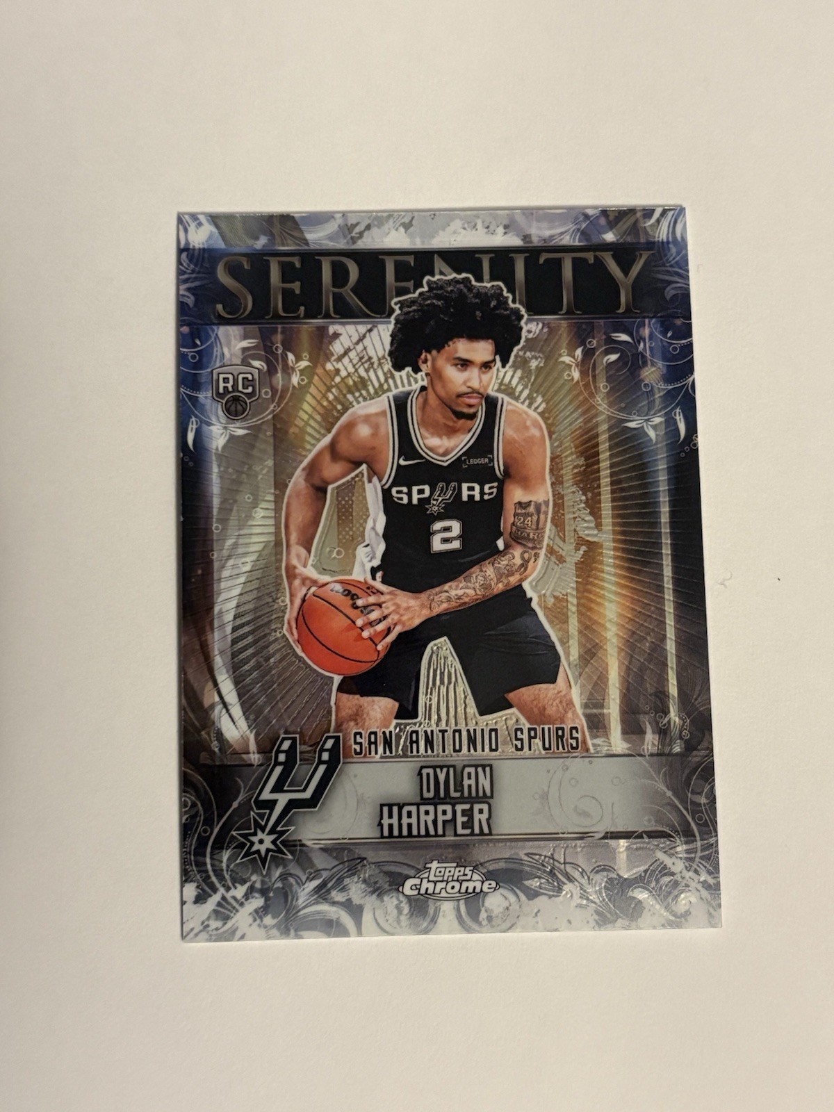 2025-26 Topps Chrome Basketball Dylan Harper Serenity Rookie Spurs #SY-12