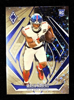 2024 Malik Nabers RC SP 1/180! Panini Phoenix Star Prizm TRUE Jersey # Match 1/1