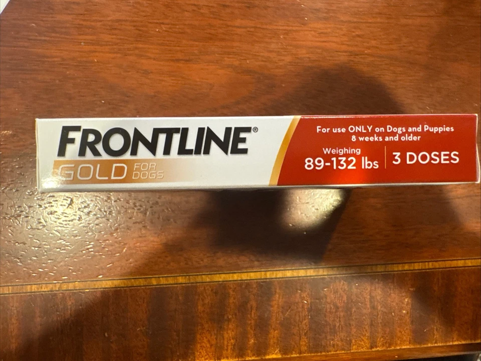 Frontline Gold 100% genuino Epa. Aprobado para perros 89 - 132 libras (3 dosis) Foto 3 de 4